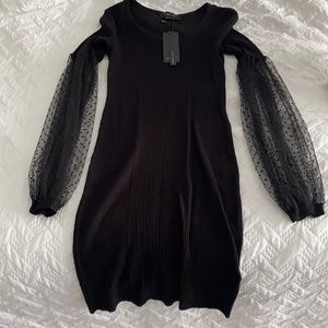 Lost Ink Black Dress Small New